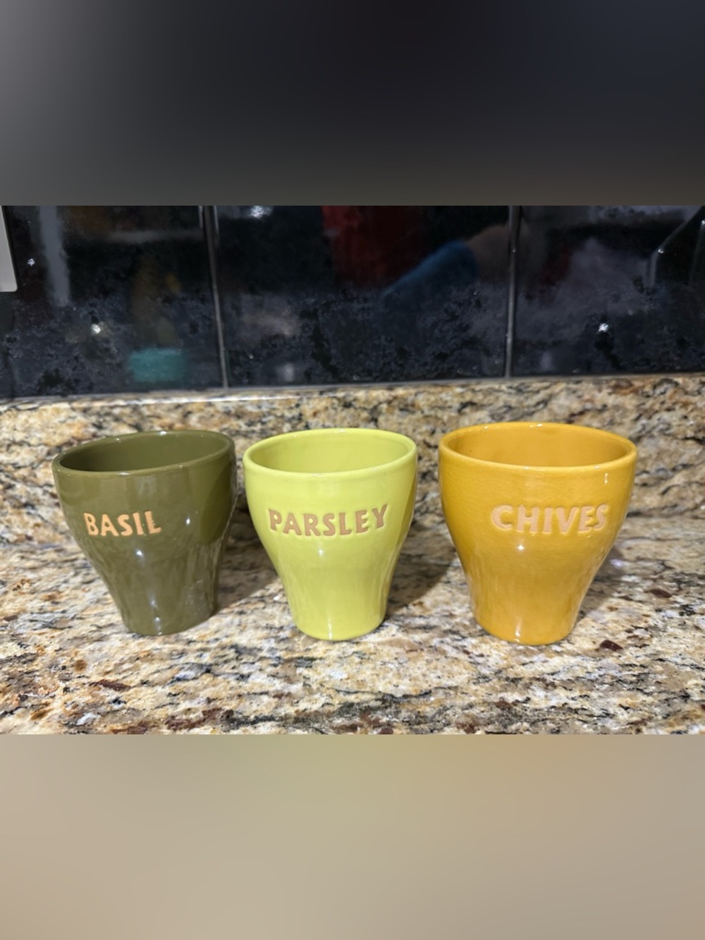 Parsley Ceramic Planter Pot - Light Green